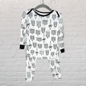 Peregrine Kids Bamboo Macrame Plants Pyjama Set